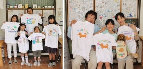 家族で作った手描きTシャツたち