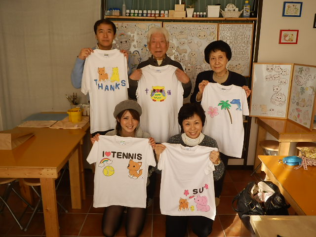 家族で作った手描きTシャツ