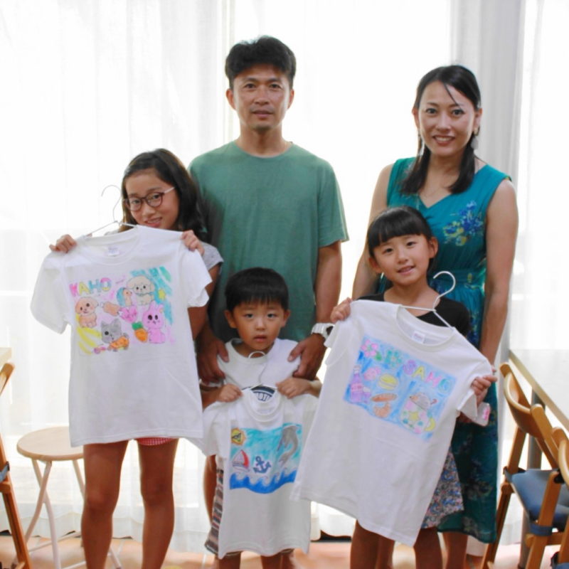 家族で作った手描きTシャツたち
